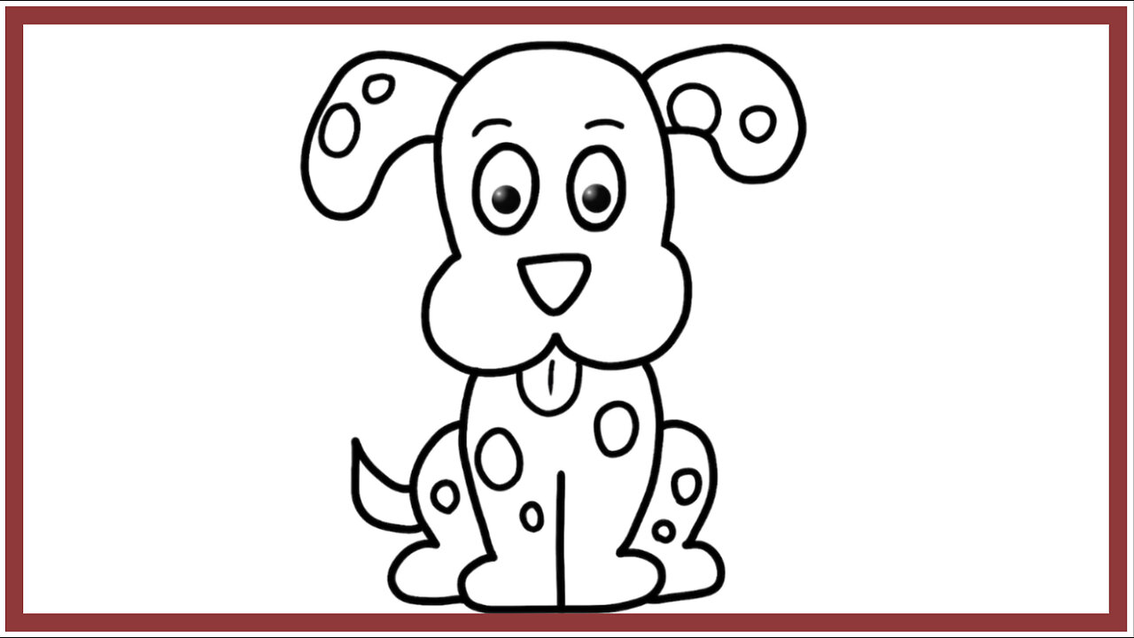 How to Draw a Dalmatian Puppy | Animated Puppy