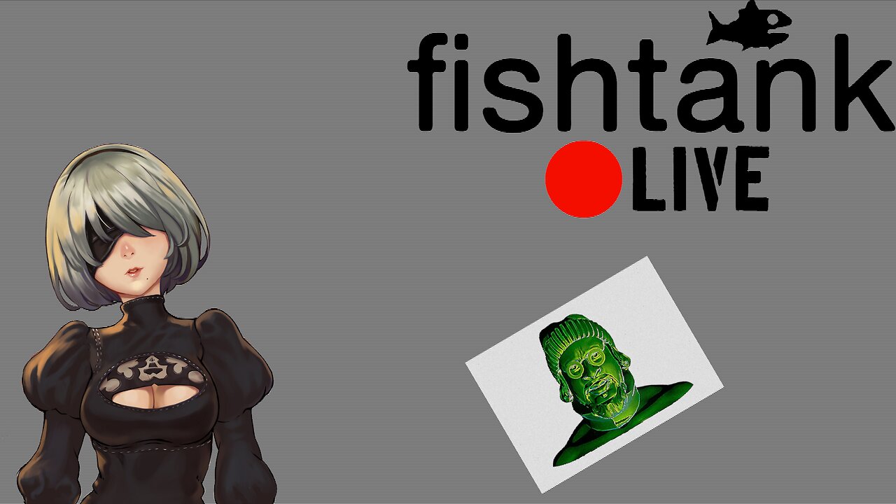 Let's Play | NieR:Automata + fishtank reaction