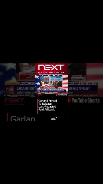 Garland Forced To Release Less-Redacted Raid Affidavit #shorts