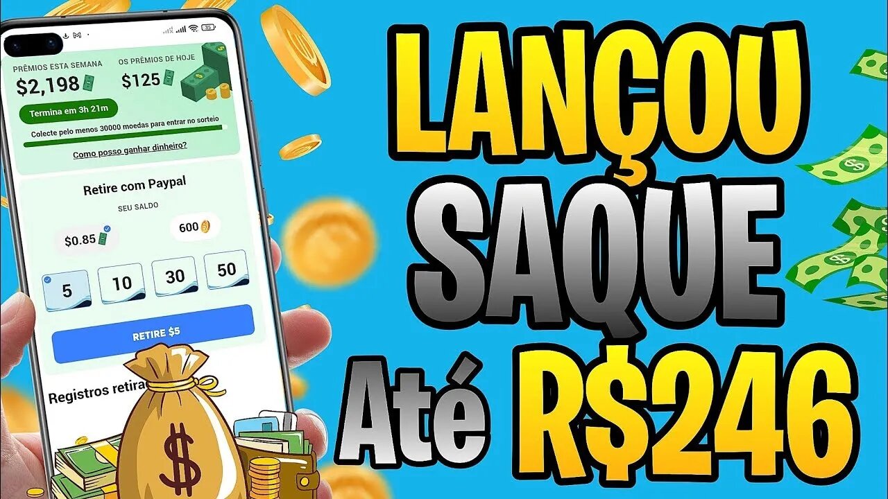 😱 LANCOU - GANHE R$246 Nesse APP QUE GANHA DINHEIRO DE VERDADE