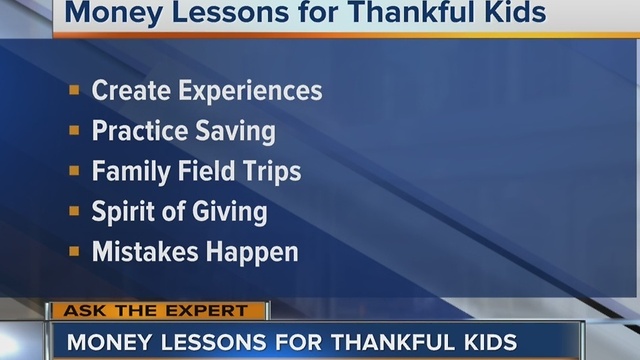 Ask The Expert: Money lessons for thankful kids