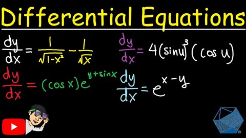 Differential Equations (Separable Equations) - Jae Academy