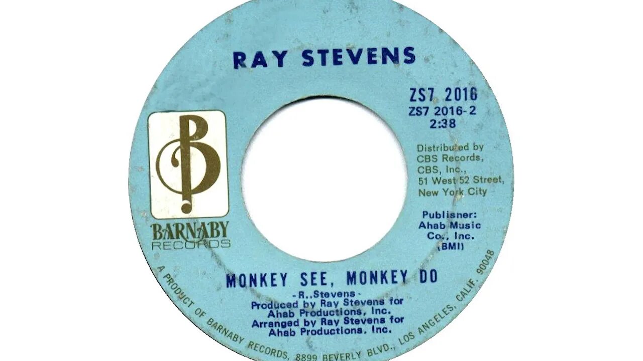 Ray Stevens - "Monkey See, Monkey Do" (Official Audio)