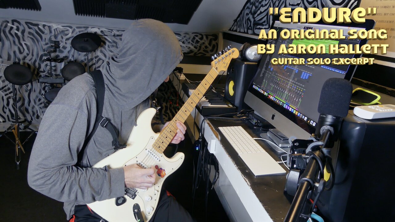 "Endure" an Original Song by Aaron Hallett Guitar Solo Excerpt