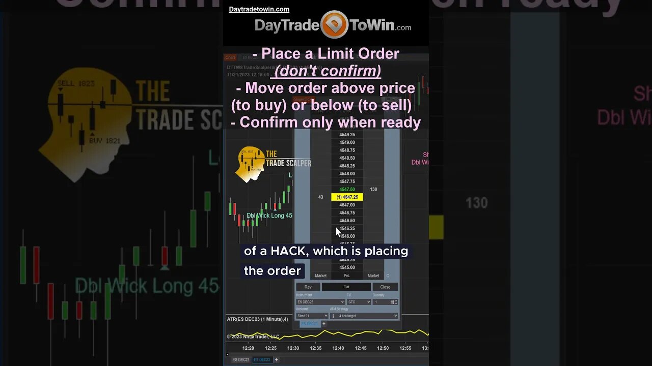 Trading Hack Using Limit Orders for Traders #Daytradetowin #stocktrading #learningtotrade