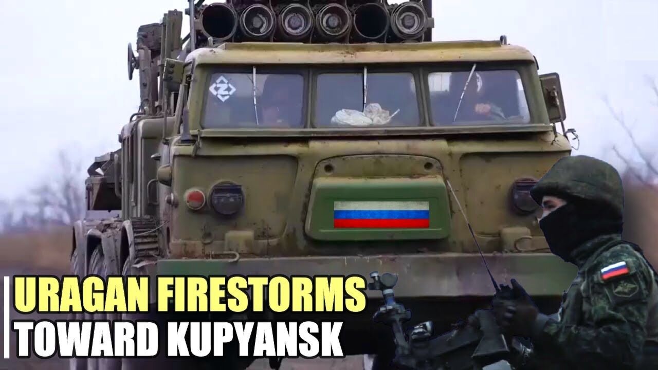 Watch a pair Uragan MLRS crews annihilate the enemy concentration in Kupyansk