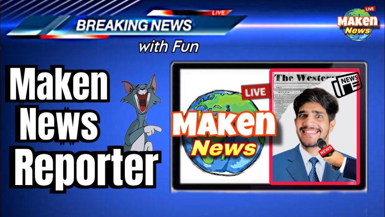Maken News Reporter Funny video Hammad Maken