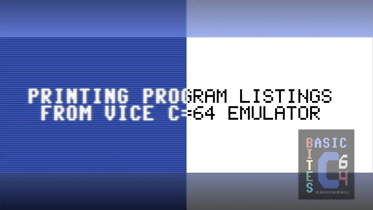 Printing From VICE Commodore 64 Emulator