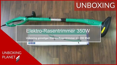 Günstiger Elektro-Rasentrimmer mit 350 Watt - Unboxing Planet