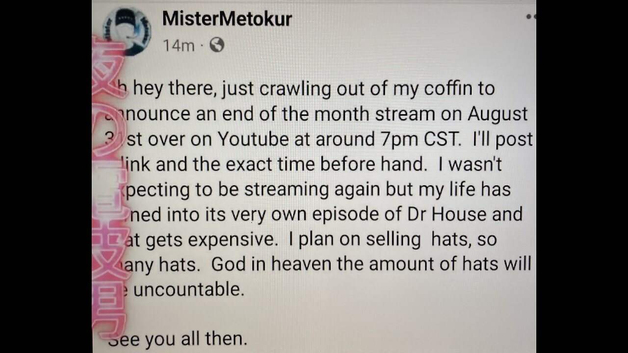 Mersh bragging about being right about Mr. Metokur.