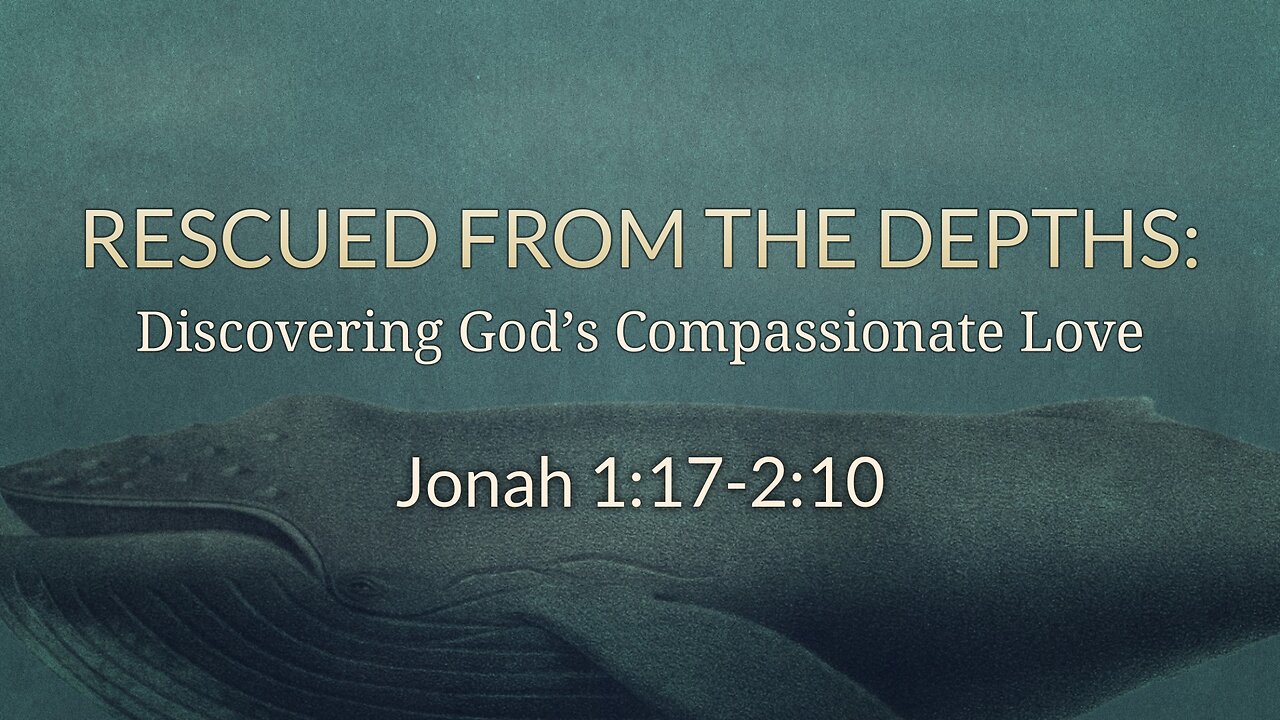 July 16, 2023 - Sunday PM - MESSAGE - Rescued from the Depths (Jonah 1:17-2:10)