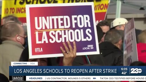 Los Angeles school strike ends with no agreement reached