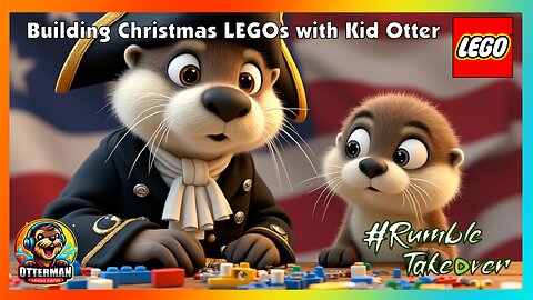 Building Christmas LEGOs with Kid Otter | Merry Christmas