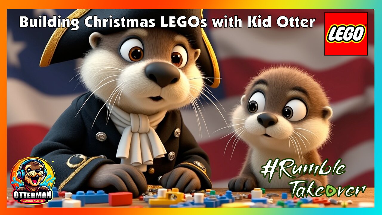 Building Christmas LEGOs with Kid Otter | Merry Christmas