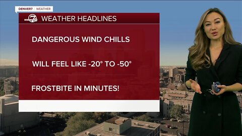 Dangerously cold temperatures and snow on the way