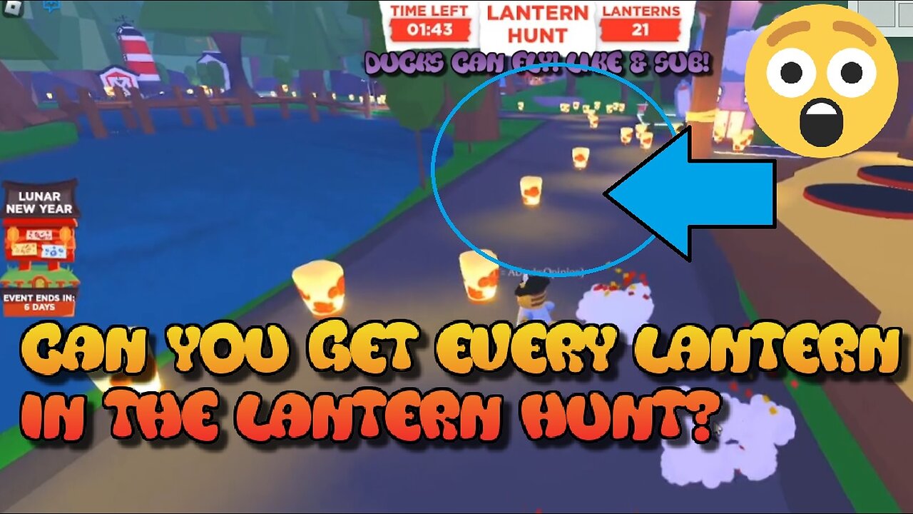 Can i Get EVERY Lantern In The Lantern Hunt Mini Game? (#Roblox #AdoptMe)