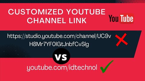 How to Customize our YouTube Channel Link