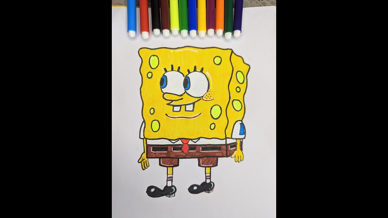 Spongebob smiling