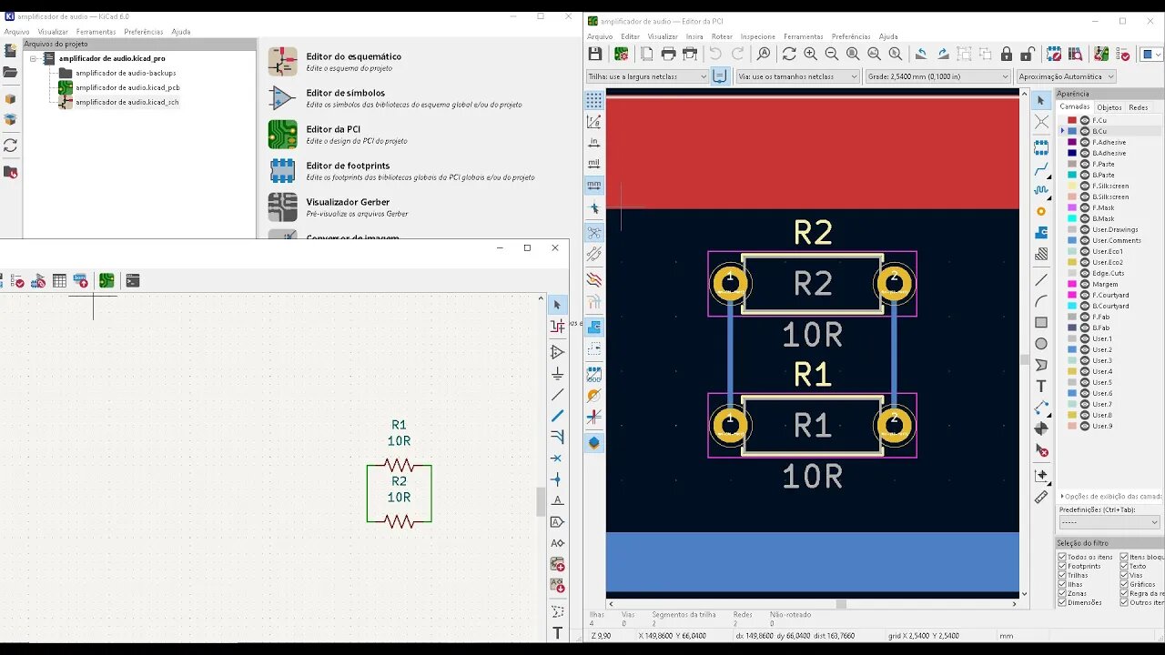 Primeiros Passos - KICAD 6.0.4 / Como instalar o KICAD para desenho de placas eletrĂ´nicas - Aula 1