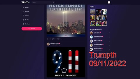 #Trumpth 9.11.2022 Twenty-one years ago, the World was changed forever.