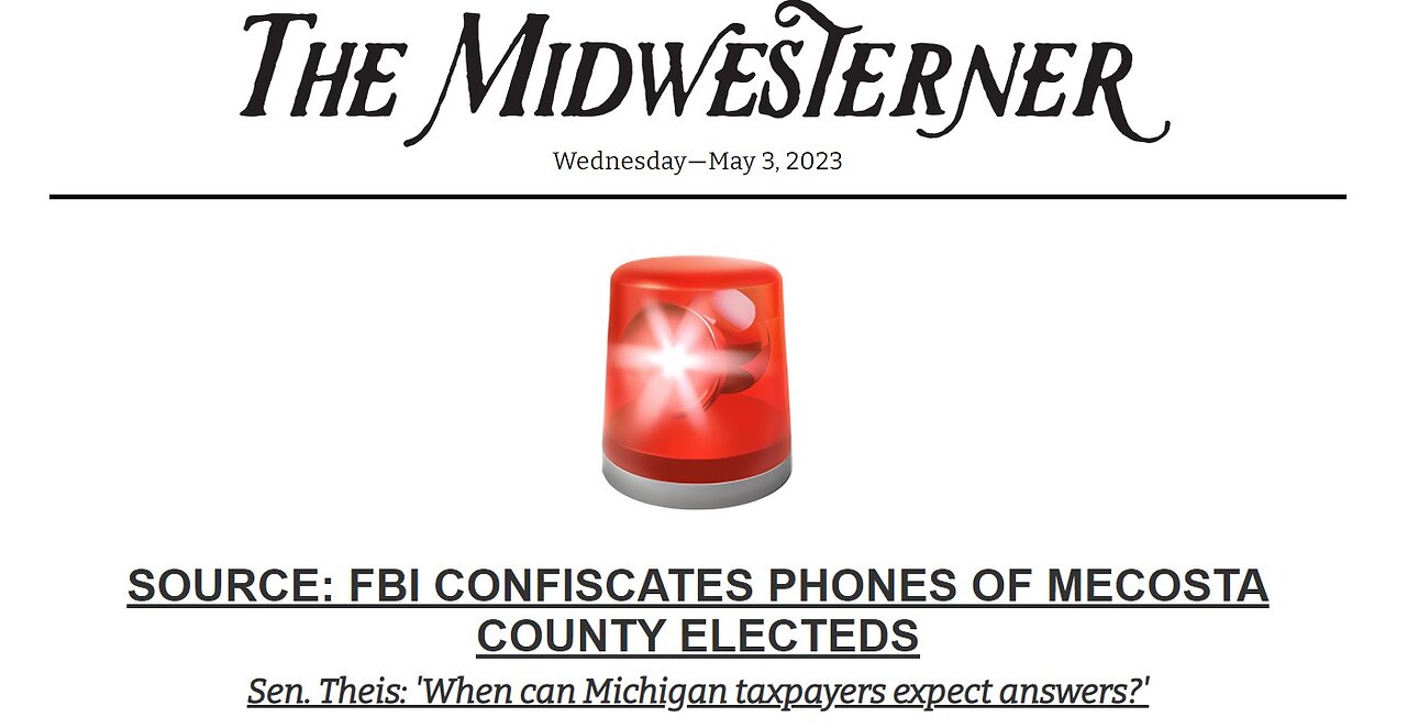 FBI Investigating Michigan Elected Officials in Connection with The CCP Battery Plant?!