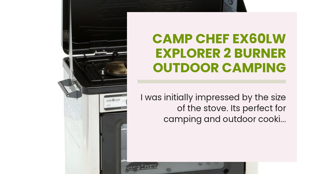 Camp Chef EX60LW Explorer 2 Burner Outdoor Camping Modular Cooking Stove