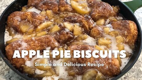 Apple pie biscuit dessert recipe