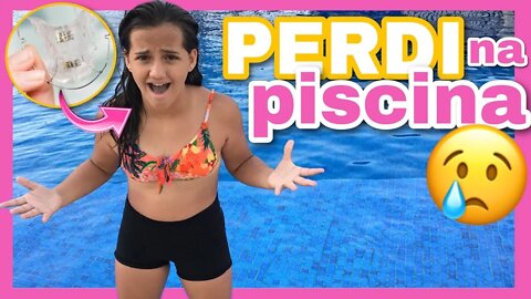 DESAFIO DA PISCINA / PERDIR MEU APARELLHO NA PISCINA - 3 irmãs demais