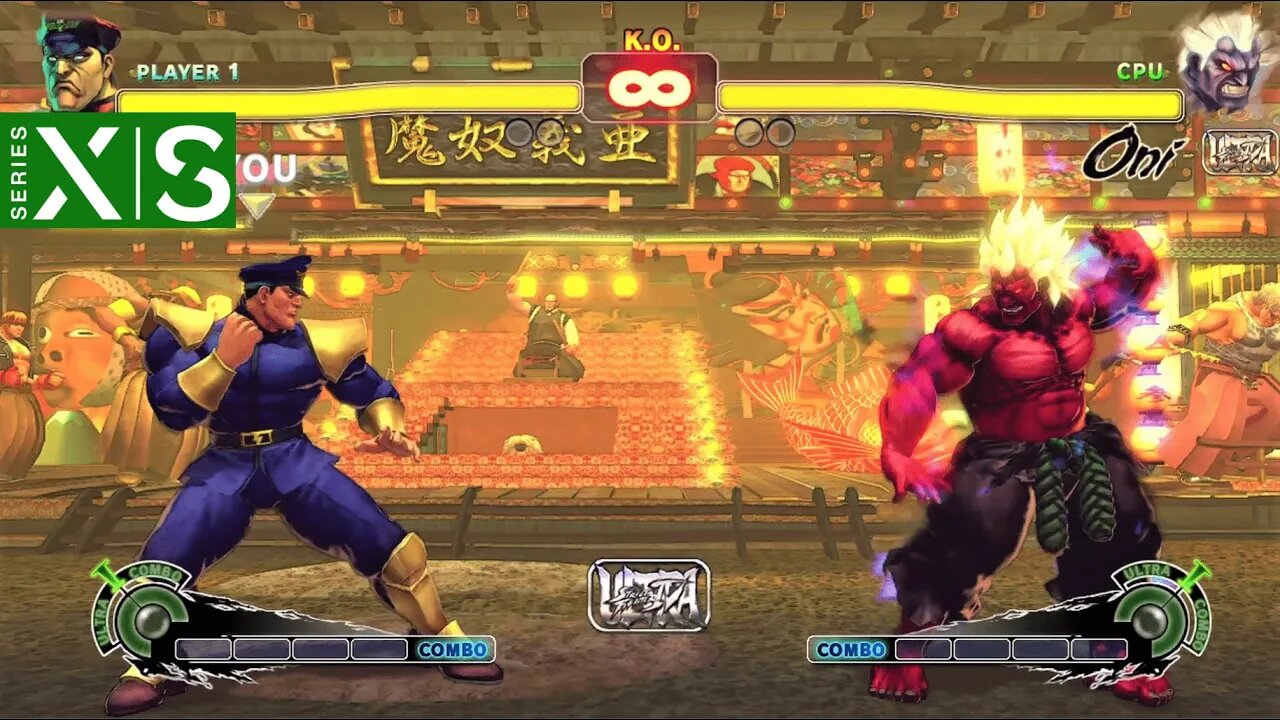 M.Bison vs Oni (Hardest AI) - Ultra Street Fighter IV