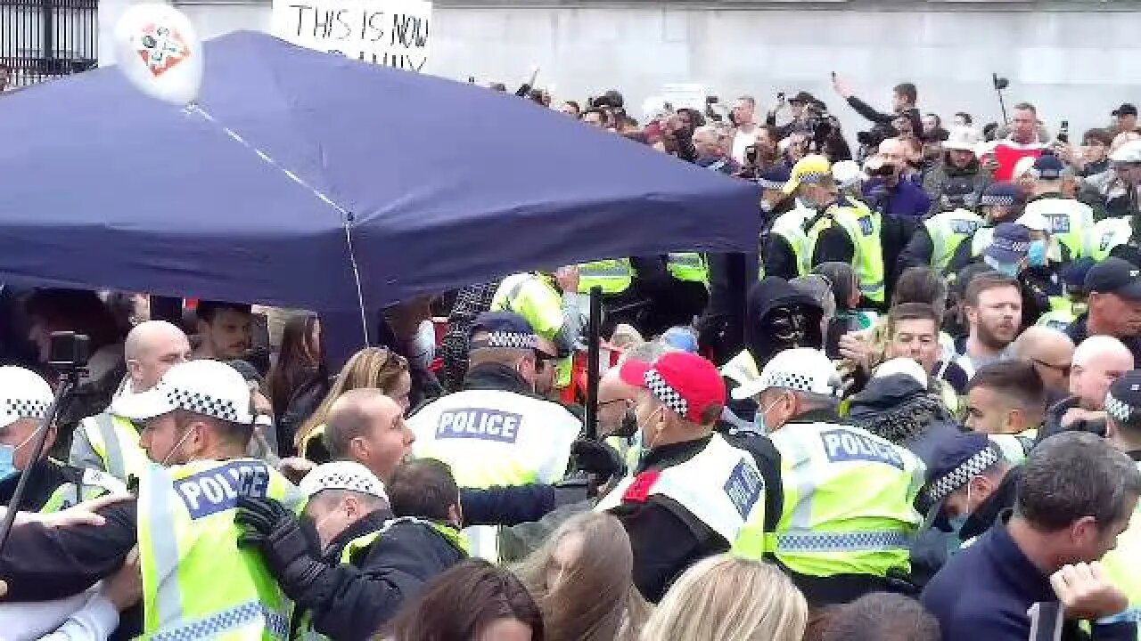 David speech ends then POLICE move in, Hmm?