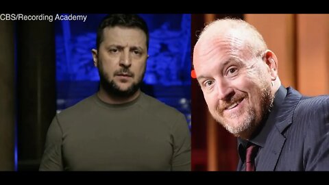 Didn't Appear at The Oscars but Zelensky Speaks at Grammys + Louis CK Winning Offends Feminists