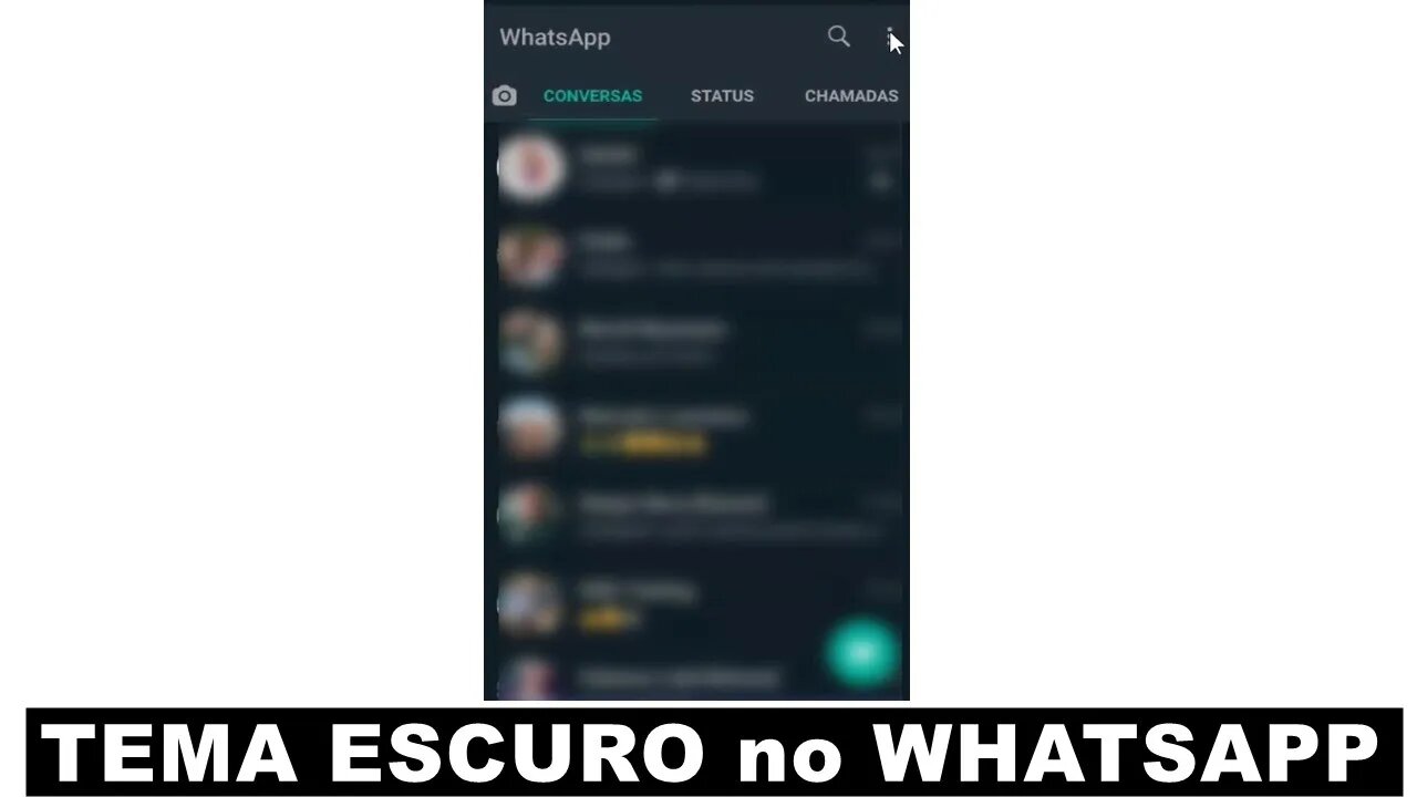 Ativar TEMA ESCURO no WHATSAPP