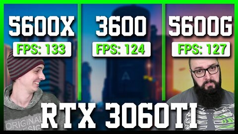 RYZEN 5600G vs RYZEN 3600 vs RYZEN 5600X- Teste em Jogos (FULL HD) - RTX 3060 Ti