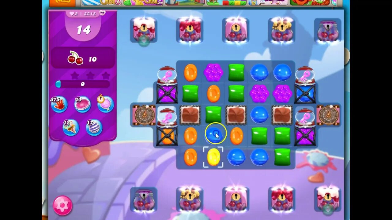 Candy Crush Level 3218 Talkthrough, 14 Moves 0 Boosters