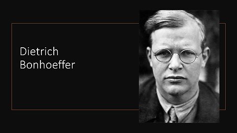 GIANTS in Social Ministry #2 Dietrich Bonhoeffer