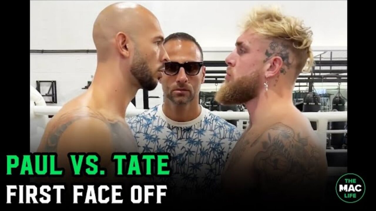 Jake Paul vs. Andrew Tate Face Off !!!