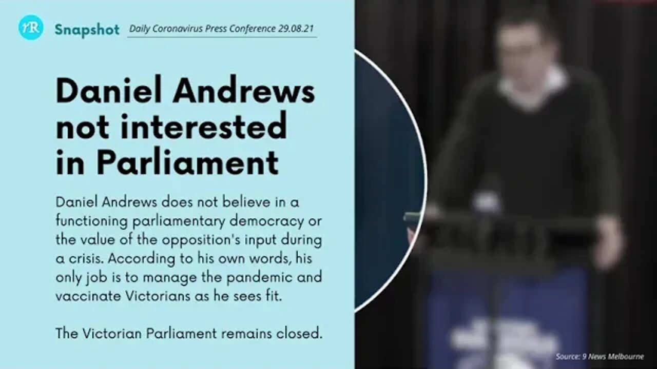 Daniel Andrews not interested in Parliament