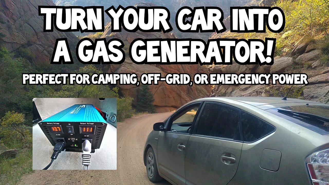 How a Toyota Prius (& other hybrids) can be used as a GENERATOR! #OffGrid #Camping #Emergency