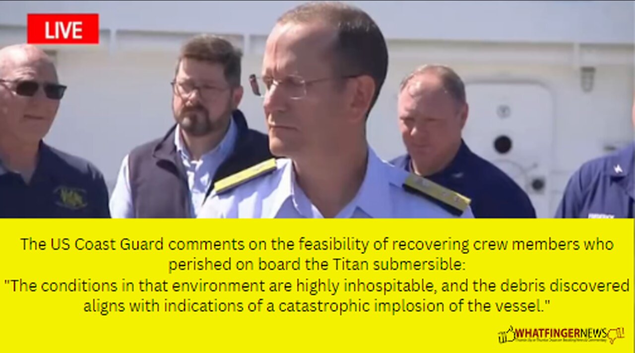 The US Coast Guard comments on the feasibility of recovering crew members who perished on board