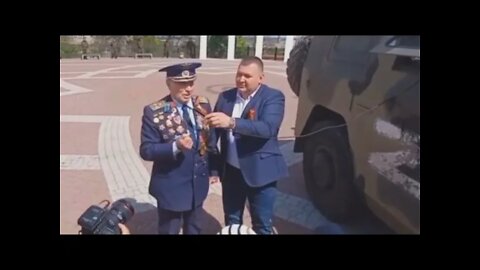 WWII veteran from Ukraine rejoices