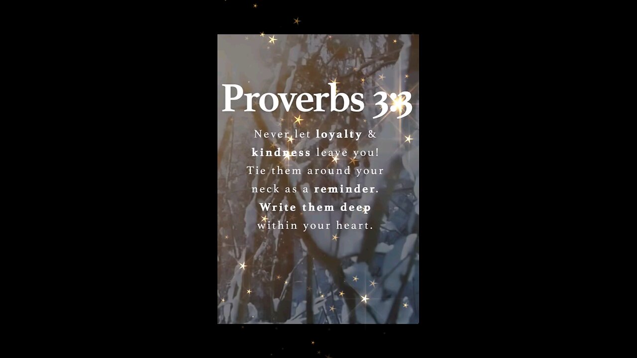 PROVERBS 3:3