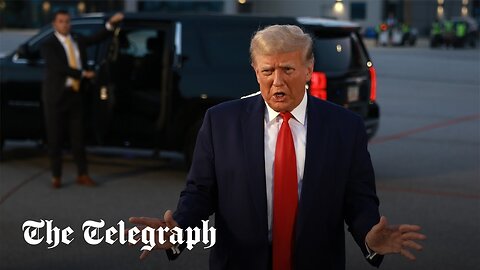 Former President Trump speaks after surrendering in Georgia