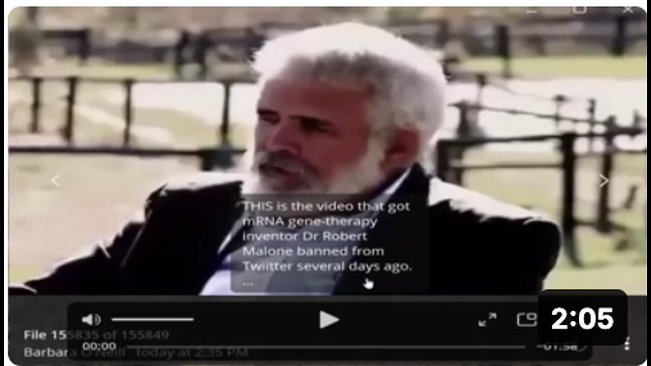 Video that got mRNA gene-therapy inventor Dr Robert Malone banned from Twiitter several days ago