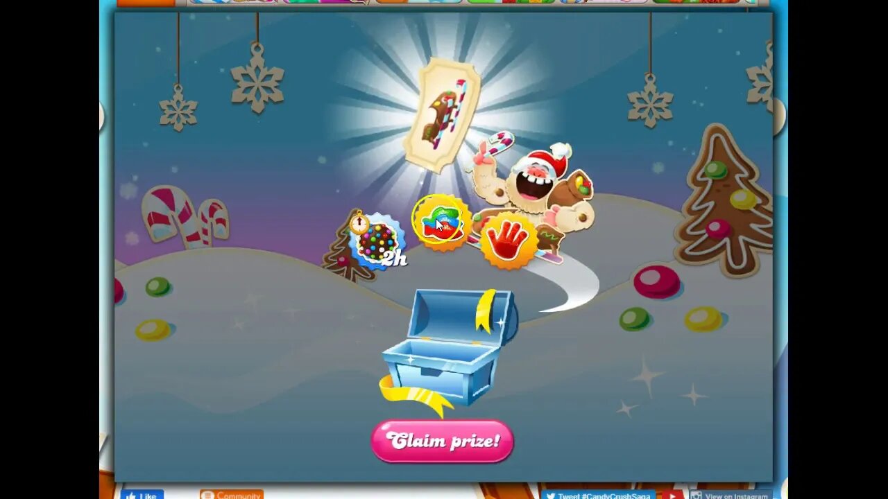 Yeti's Sleigh Ride for December 21, 2020, Candy Crush Saga