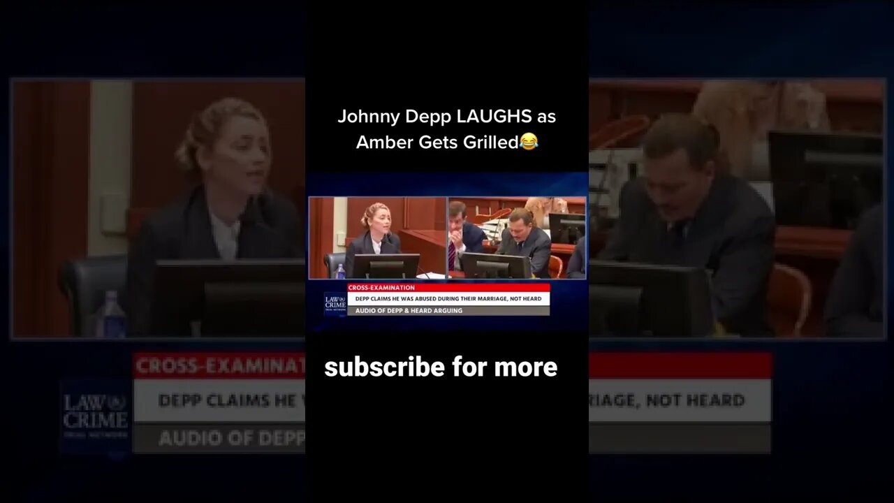 Funny moments from Johnny depp trial #shorts