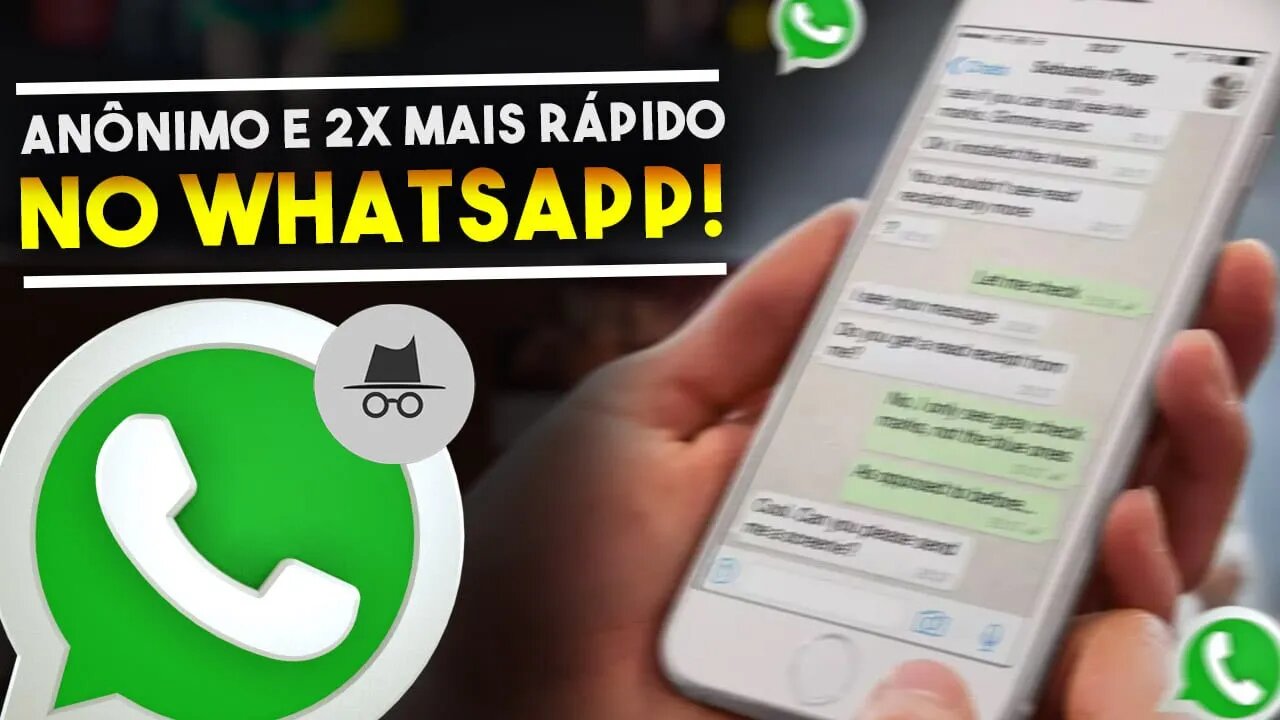 Como ESCUTAR ÁUDIOS DO WHATSAPP 2x mais rápido e ANÔNIMO