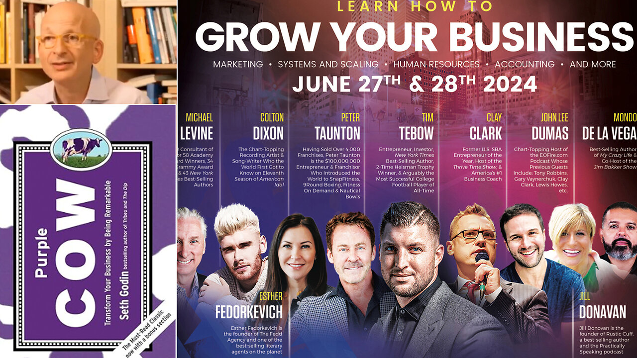 Seth Godin | Logo Versus Brand | Practical & Powerful Moves for Enhancing Your Brand + Interview With Seth Godin + Tim Tebow Joins Clay Clark's June 27-28 2-Day Interactive Business Growth Workshop (29 Tickets Remain)!!!