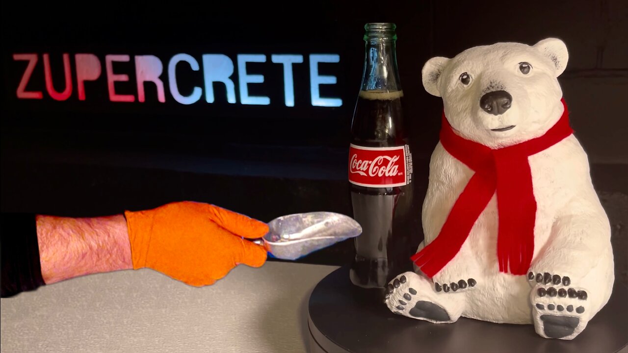 Making a Concrete Coca-Cola Polar Bear Creation