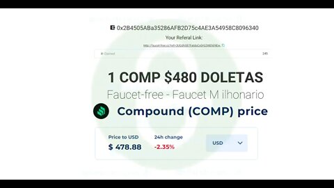 Finalizado - Faucet - Compound - $ 480 errei a moeda!