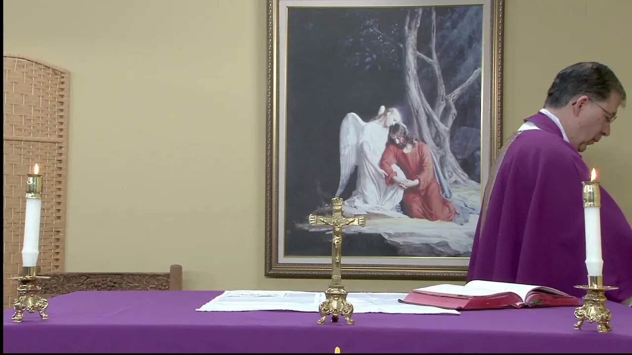 Live Daily Mass for Tuesday of the Fifth Week of Lent